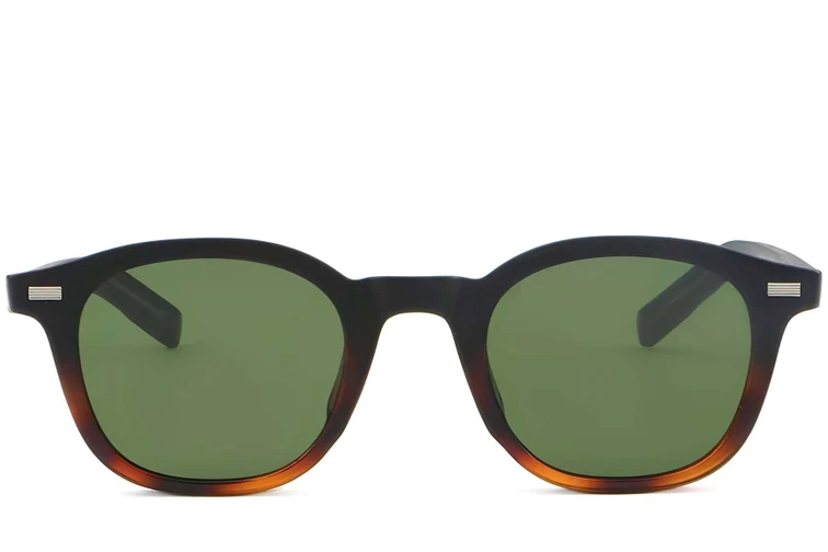 Oval Tortoiseshell Plastic Sunglasses #BS2503-0198