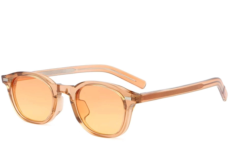 Oval Orange Plastic Sunglasses #BS2503-0200