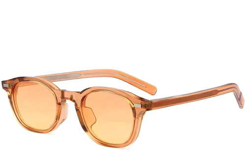 Oval Orange Plastic Sunglasses #BS2503-0200