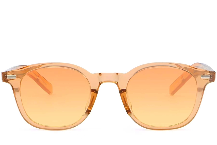 Oval Orange Plastic Sunglasses #BS2503-0200