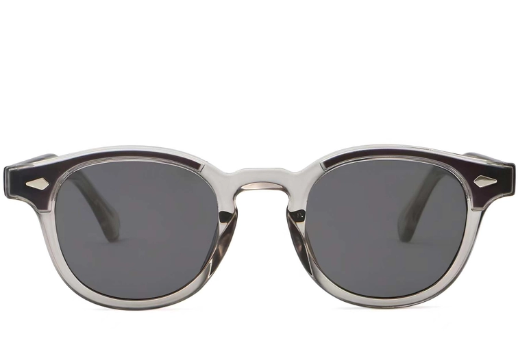Oval Grey Plastic Sunglasses #BS2503-0204