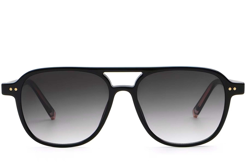 Aviator zwarte kunststof zonnebril #BS2503-0207