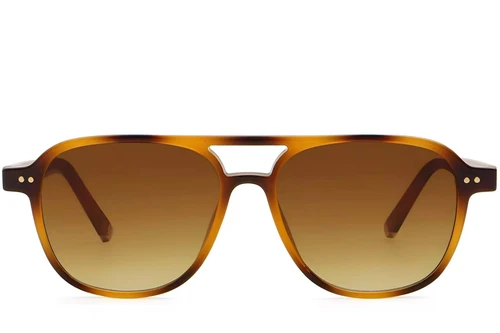 Aviator Tortoiseshell Plastic Sunglasses #BS2503-0208
