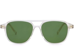 Gafas de sol de aviador de plástico transparente #BS2503-0209