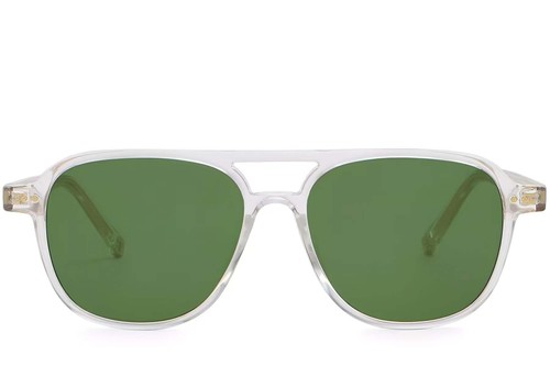 Aviator Transparent Plastic Sunglasses #BS2503-0209