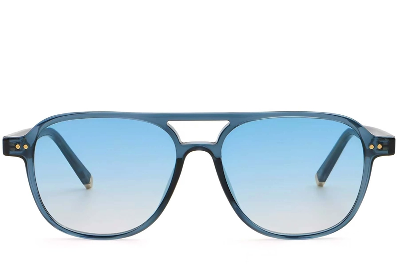 Aviator blauwe plastic zonnebril #BS2503-0212