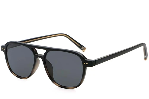 Aviator Tortoiseshell Plastic Sunglasses #BS2503-0213