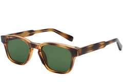 Rectangular Tortoiseshell Plastic Sunglasses #BS2503-0215