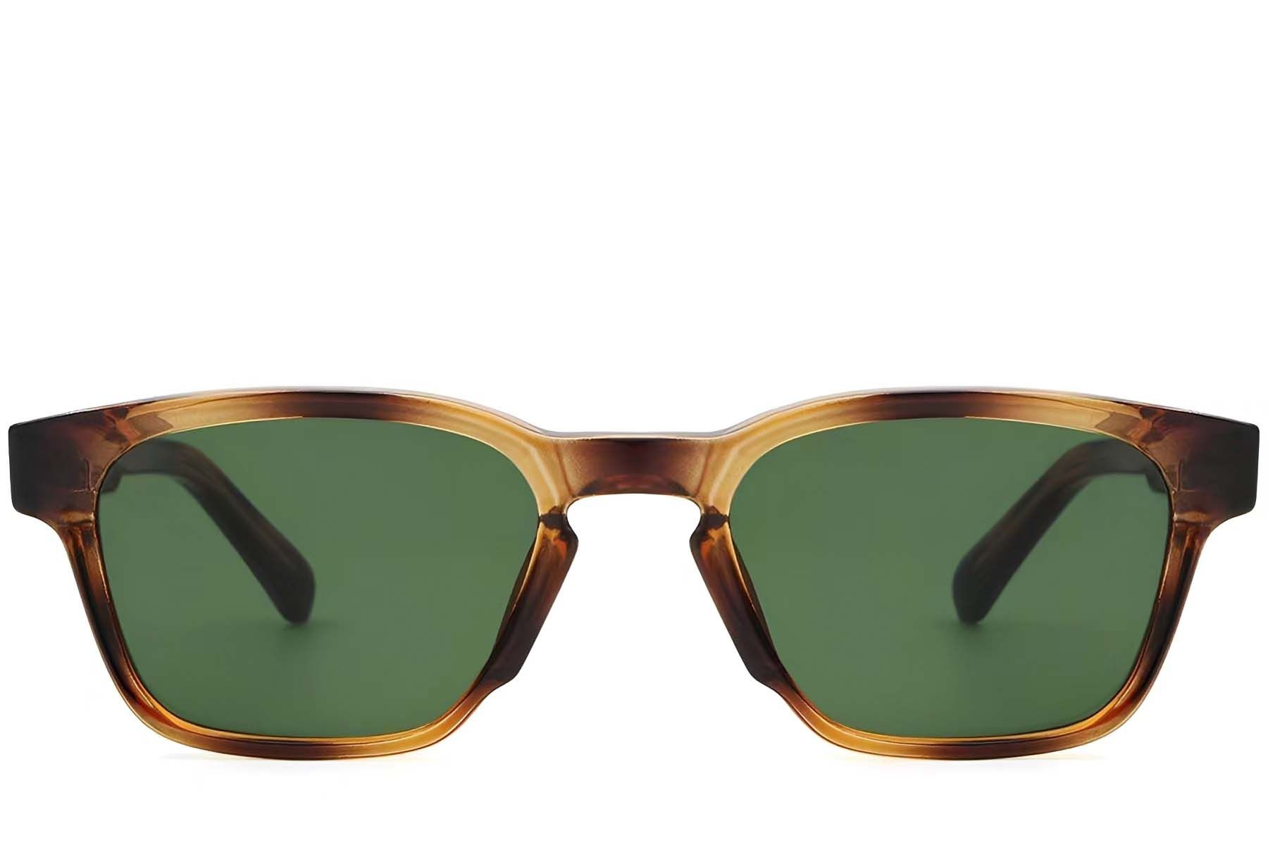 Rectangular Tortoiseshell Plastic Sunglasses #BS2503-0215