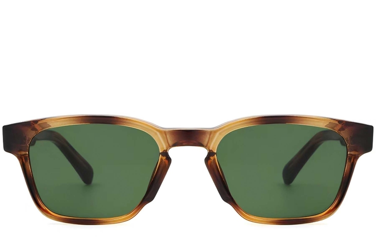 Rectangular Tortoiseshell Plastic Sunglasses #BS2503-0215
