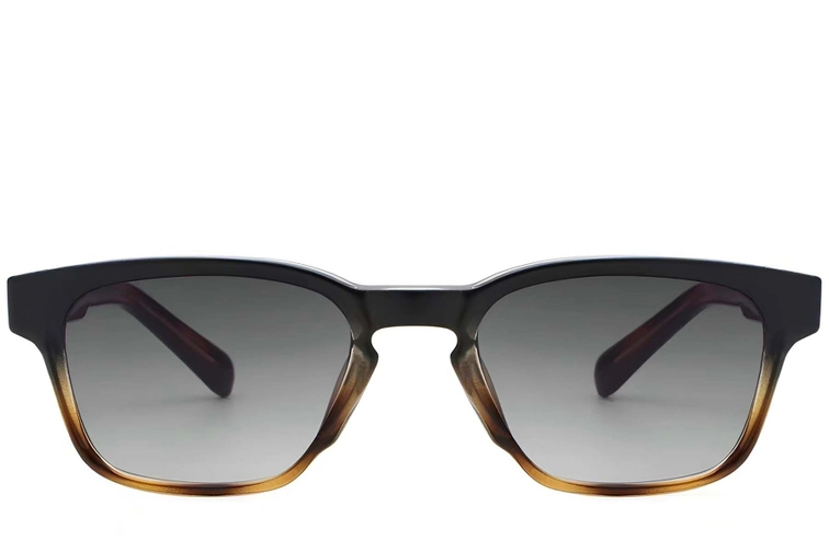 Rectangular Tortoiseshell Plastic Sunglasses #BS2503-0217