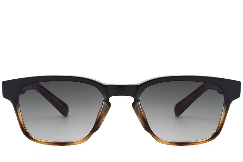 Rectangular Tortoiseshell Plastic Sunglasses #BS2503-0217