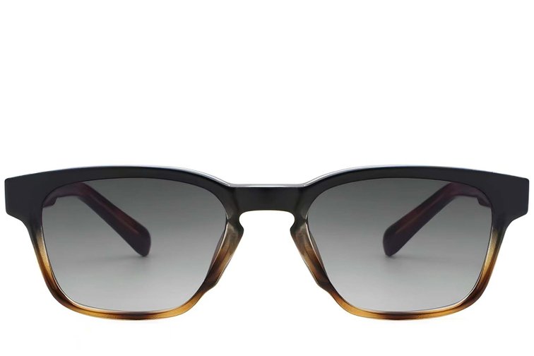 Gafas de sol rectangulares de plástico carey # BS2503-0217