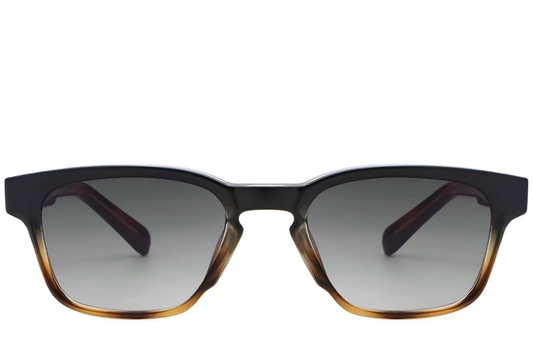 Gafas de sol rectangulares de plástico carey # BS2503-0217