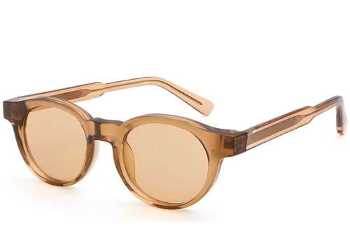 Oval Orange Plastic Sunglasses #BS2503-0222