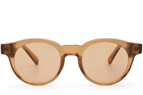 Lunettes de soleil ovales en plastique orange #BS2503-0222