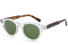 Oval Transparent Plastic Sunglasses #BS2503-0224