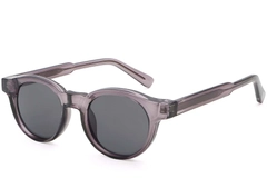 Oval Purple Plastic Sunglasses #BS2503-0225