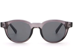 Oval Purple Plastic Sunglasses #BS2503-0225