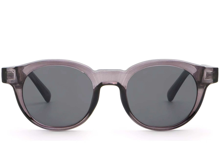 Oval Purple Plastic Sunglasses #BS2503-0225