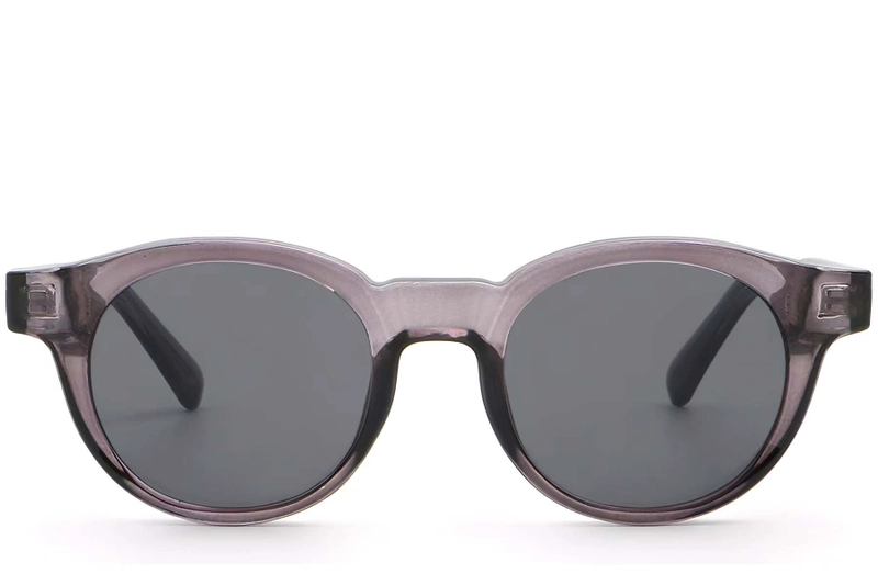 Oval Purple Plastic Sunglasses #BS2503-0225