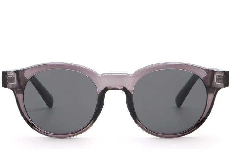 Lunettes de soleil ovales en plastique violet #BS2503-0225