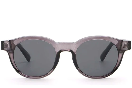 Oval Purple Plastic Sunglasses #BS2503-0225