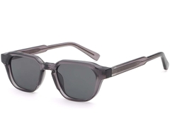 Rectangular Purple Plastic Sunglasses #BS2503-0227