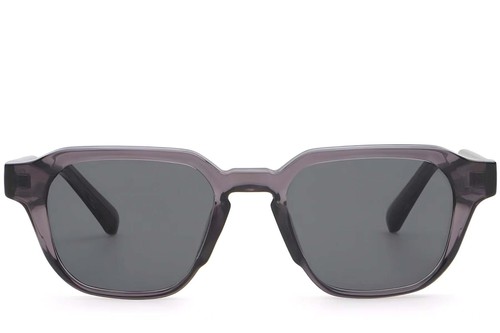Lunettes de soleil rectangulaires en plastique violet #BS2503-0227