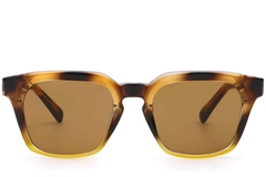 Rectangular Tortoiseshell Plastic Sunglasses #BS2503-0234