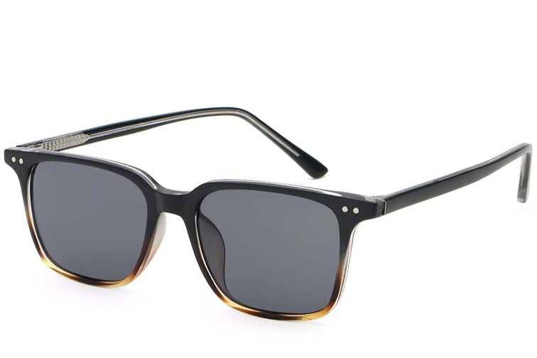 Rectangular Tortoiseshell Plastic Sunglasses #BS2503-0238