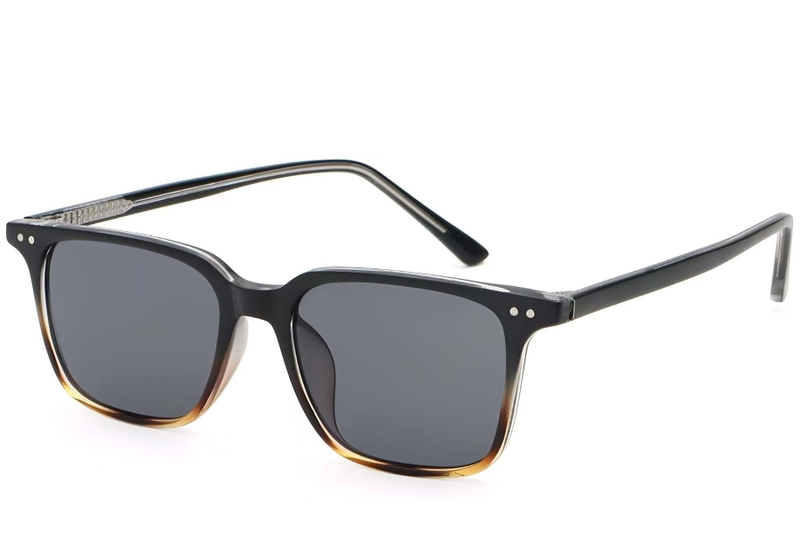 Rectangular Tortoiseshell Plastic Sunglasses #BS2503-0238