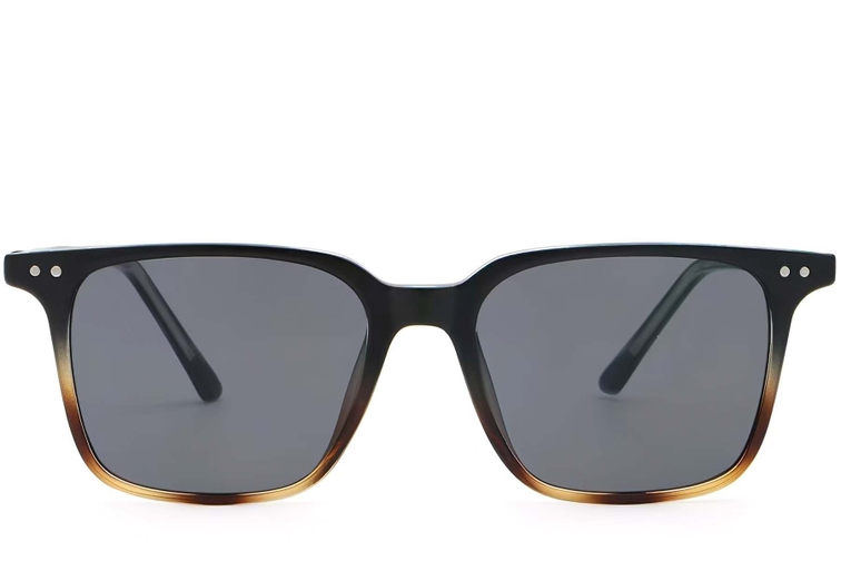 Rectangular Tortoiseshell Plastic Sunglasses #BS2503-0238