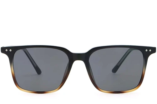 Rectangular Tortoiseshell Plastic Sunglasses #BS2503-0238
