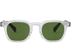 Gafas de sol geométricas de plástico transparente #BS2503-0241