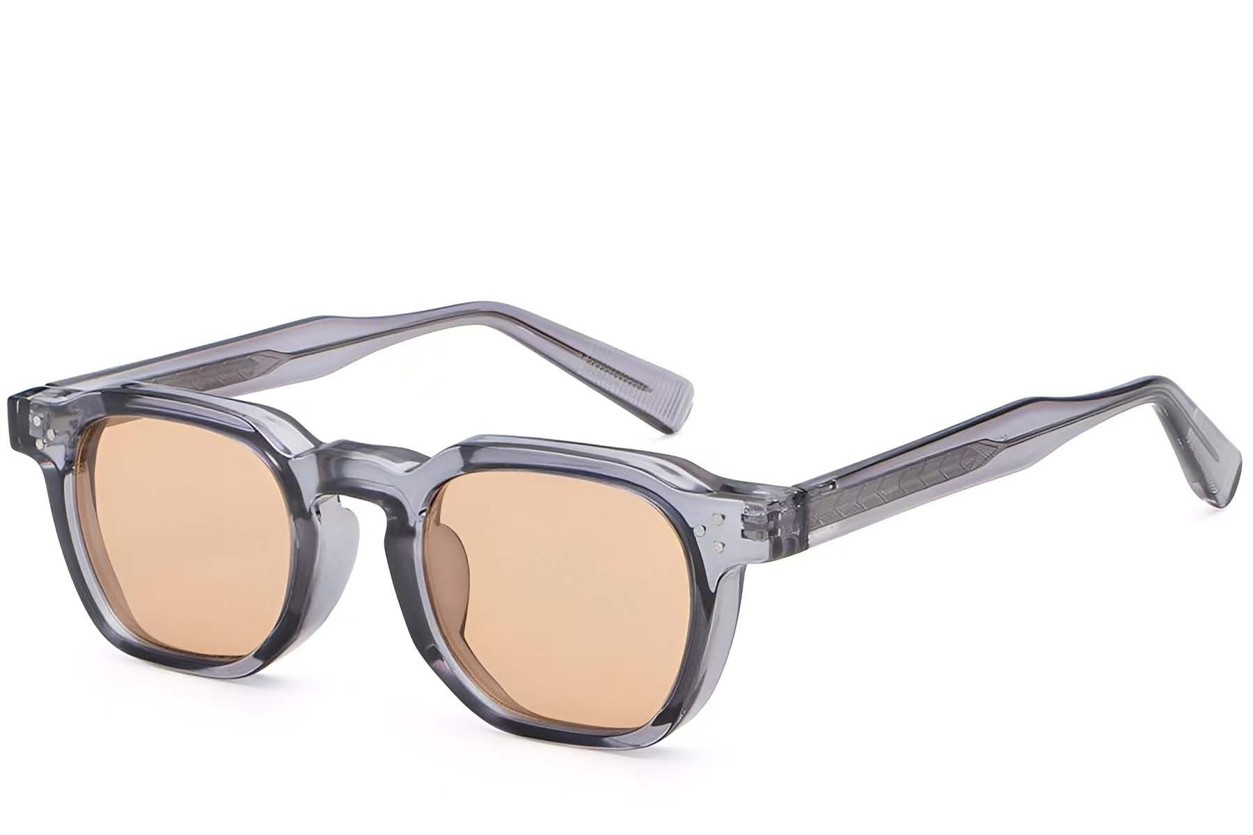 Geometric Purple Plastic Sunglasses #BS2503-0243