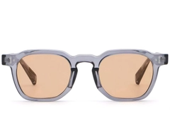 Geometrische paarse plastic zonnebril #BS2503-0243