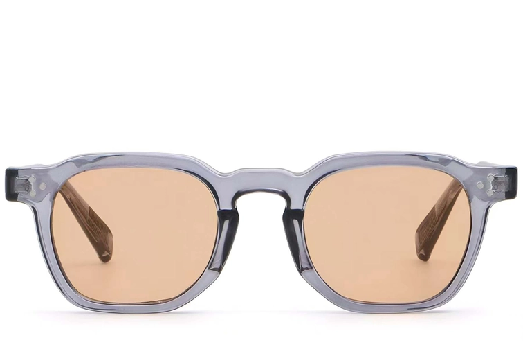 Geometrische paarse plastic zonnebril #BS2503-0243