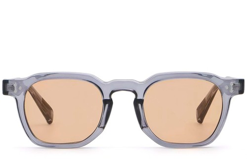 Lunettes de soleil géométriques en plastique violet #BS2503-0243