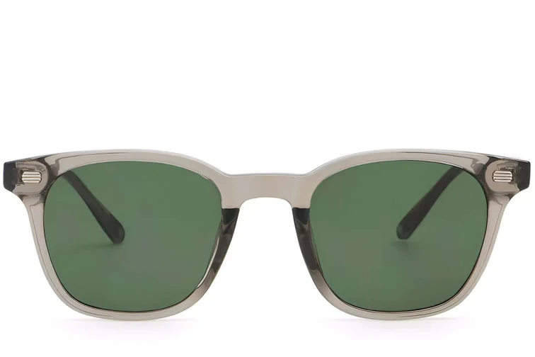 Rectangular Grey Plastic Sunglasses #BS2503-0246