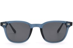 Rectangular Blue Plastic Sunglasses #BS2503-0247