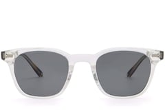 Rectangular Transparent Plastic Sunglasses #BS2503-0249