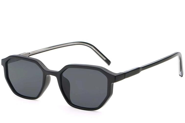 Gafas de sol geométricas de plástico negro # BS2503-0250