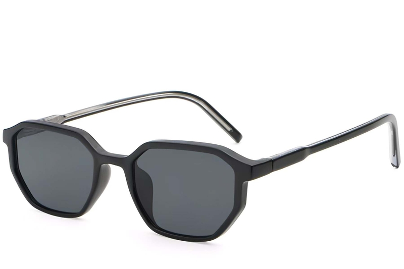 Gafas de sol geométricas de plástico negro # BS2503-0250
