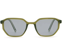 Gafas de sol geométricas de plástico verde #BS2503-0253