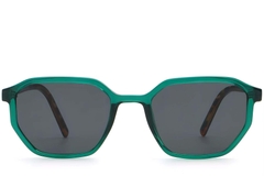 Gafas de sol geométricas de plástico verde #BS2503-0254
