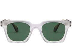 Rectangular Transparent Plastic Sunglasses #BS2503-0259