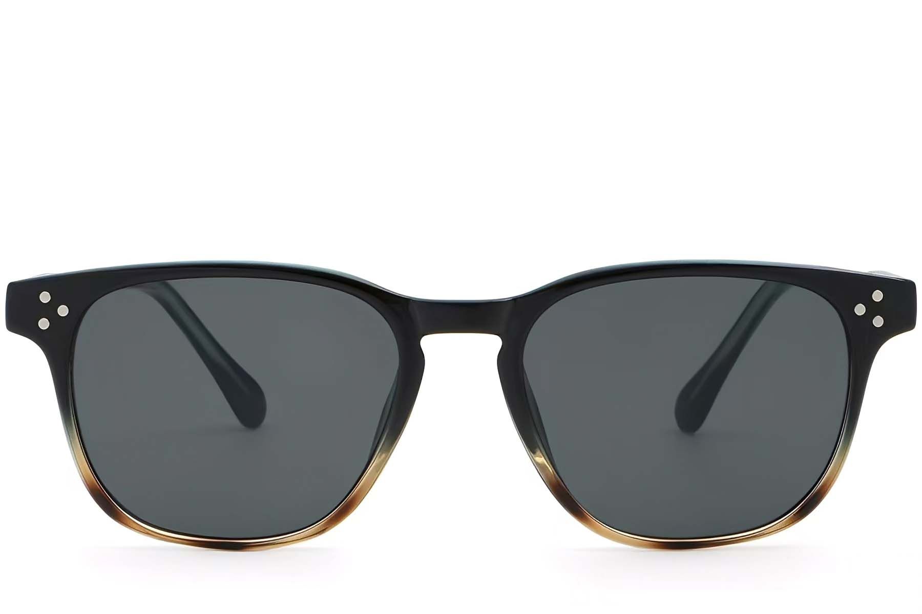 Rectangular Tortoiseshell Plastic Sunglasses #BS2503-0263