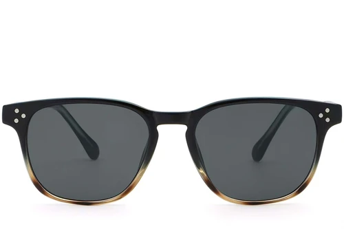 Rectangular Tortoiseshell Plastic Sunglasses #BS2503-0263