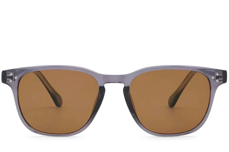 Rechteckige lila Kunststoff-Sonnenbrille #BS2503-0264
